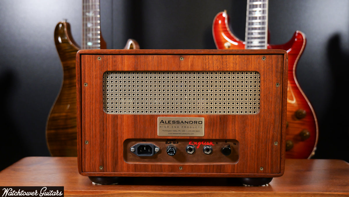 2000's Alessandro English Coon Hound Head Walnut 2x12 Cabinet