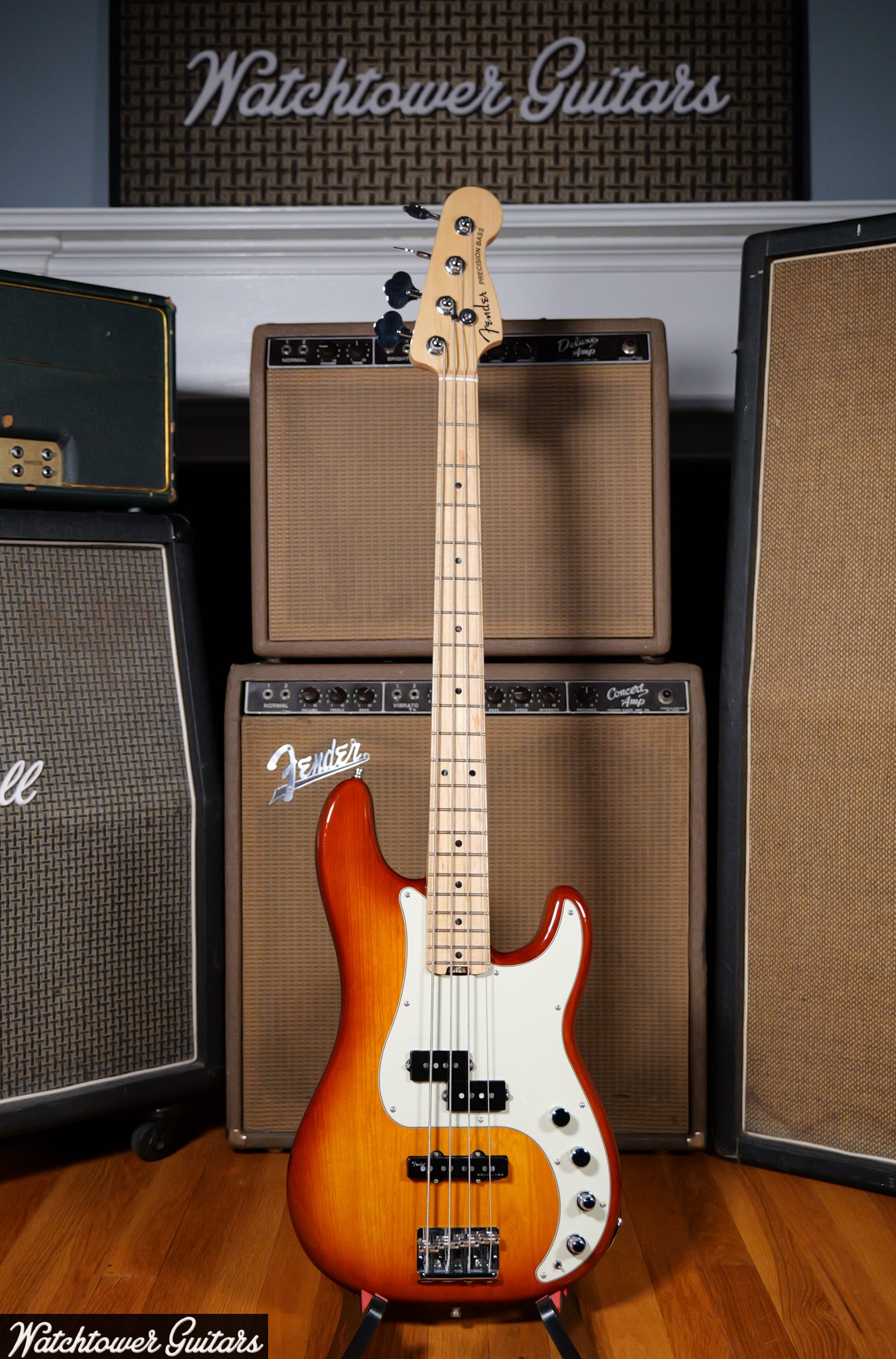 2016 Fender Precision Bass American Elite Tobacco Burst