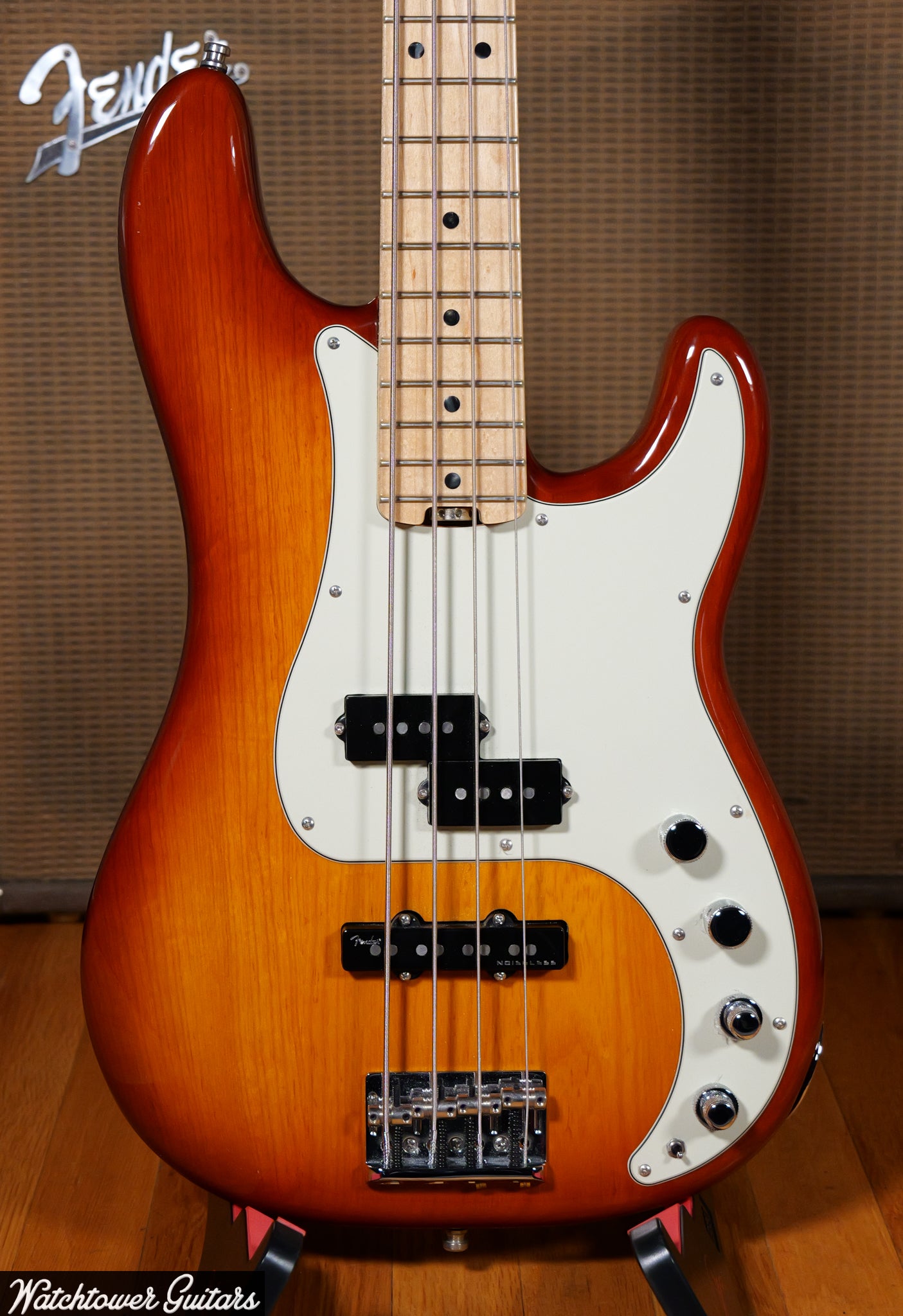 2016 Fender Precision Bass American Elite Tobacco Burst