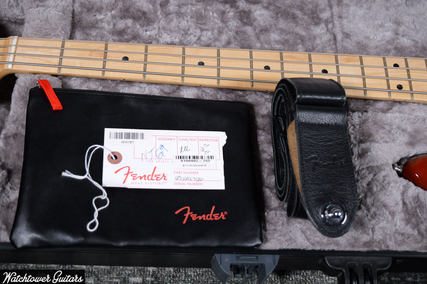 2016 Fender Precision Bass American Elite Tobacco Burst