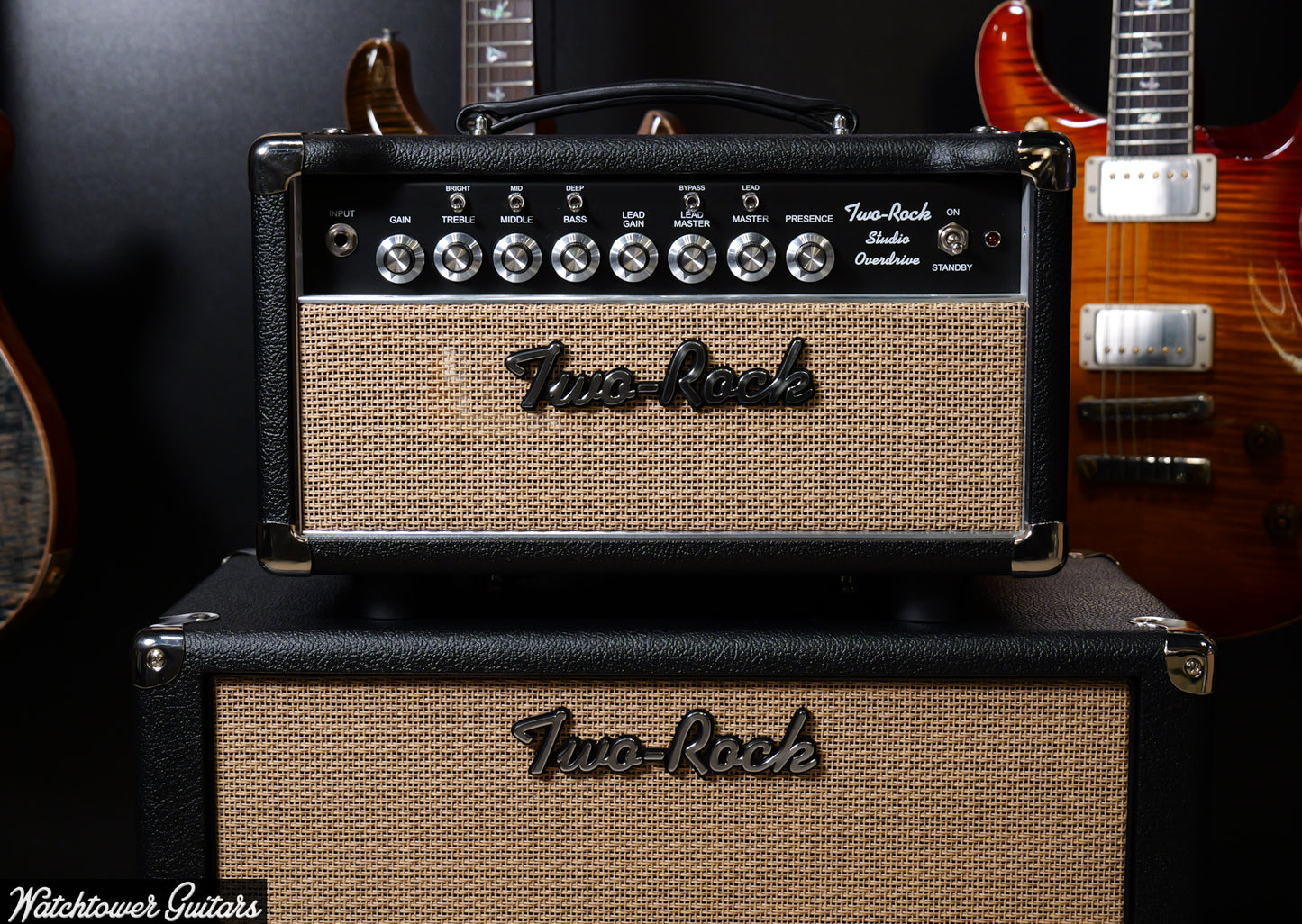 Two Rock Studio Overdrive Head & Small 1x12 Cabinet Black Bronco with Cane Grill