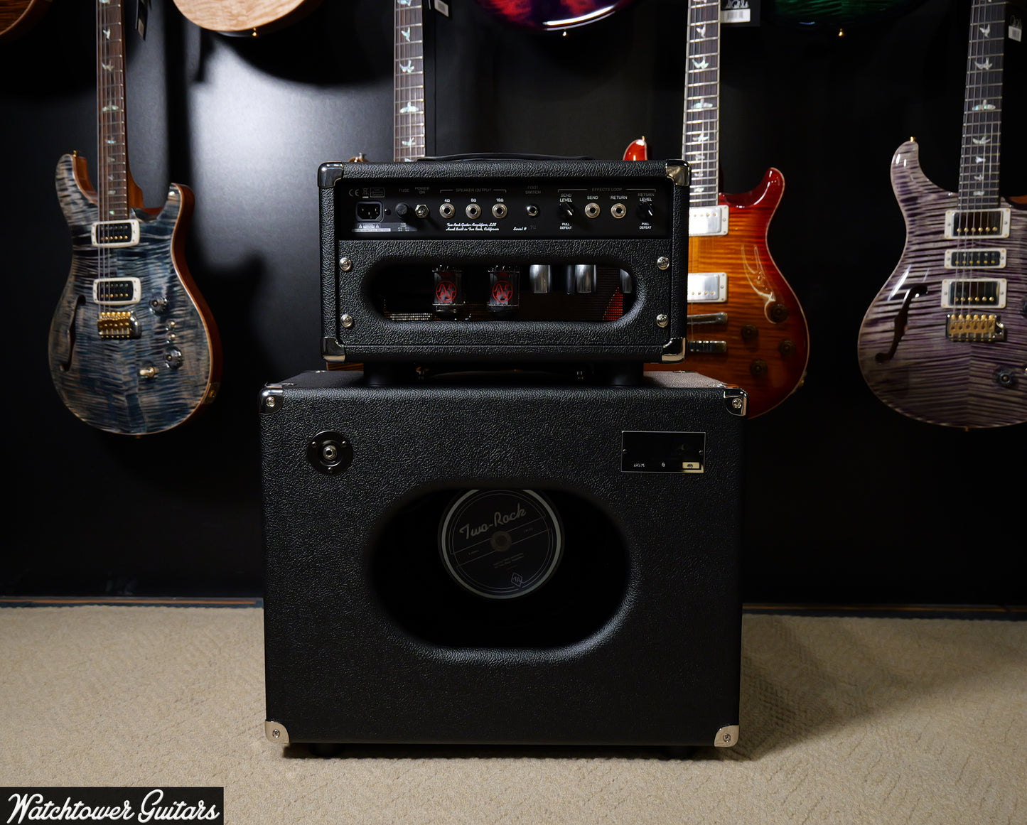 Two Rock Studio Overdrive Head & Small 1x12 Cabinet Black Bronco with Cane Grill