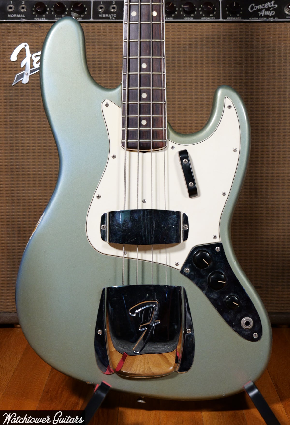 1966 Fender Jazz Bass Ice Blue Metallic & Matching Headstock