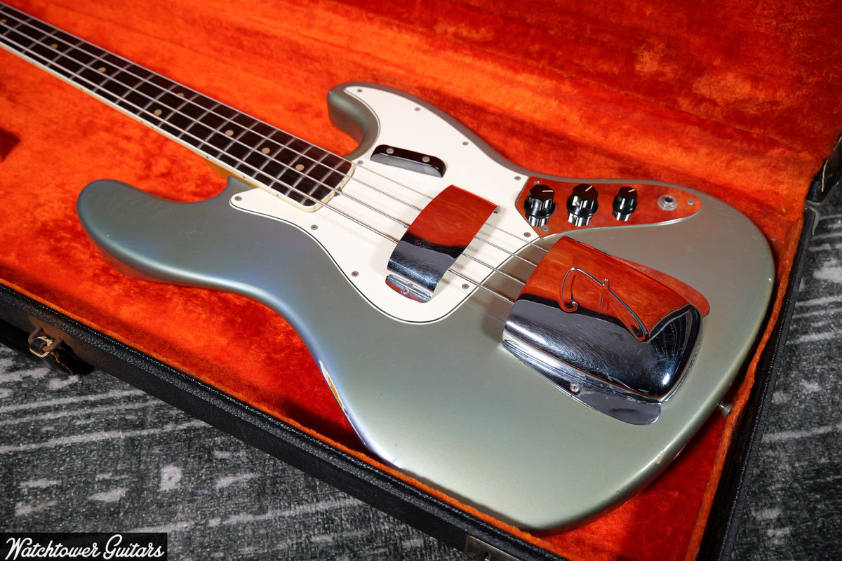 1966 Fender Jazz Bass Ice Blue Metallic & Matching Headstock