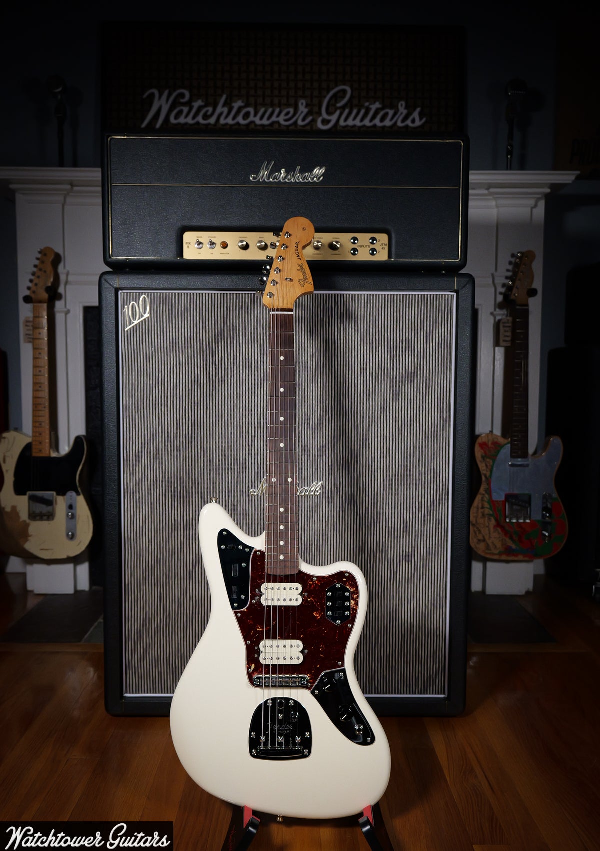 2015 Fender Jaguar Classic Player HH Olympic White