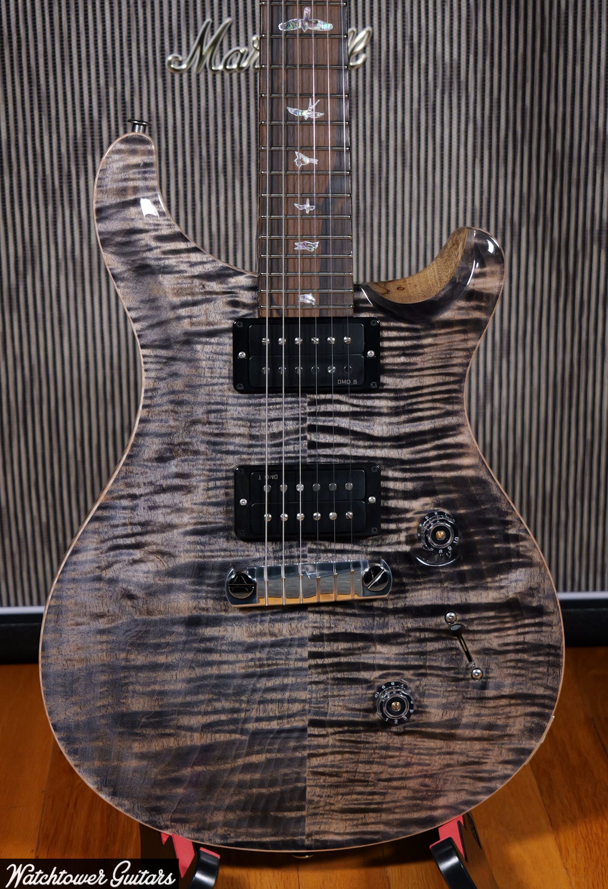 Paul Reed Smith PRS Custom 24 Stoptail Wood Library Charcoal