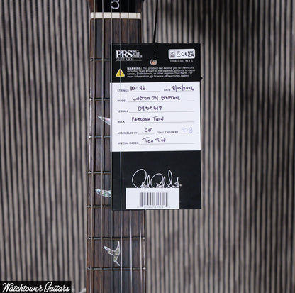 Paul Reed Smith PRS Custom 24 Stoptail Wood Library Tiger's Eye