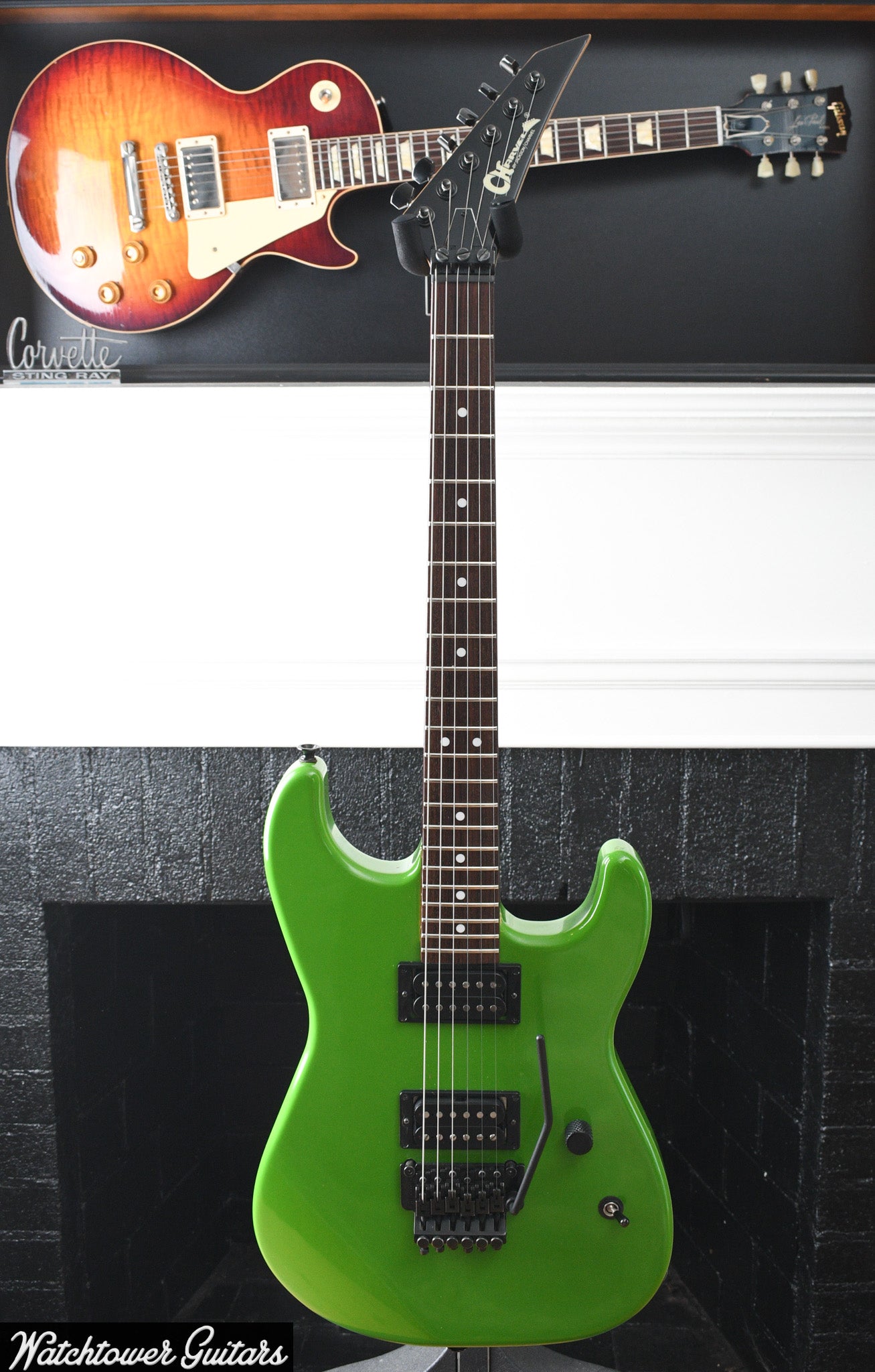 Charvel & Luxxtone San Dimas Nitro Charger Green KNE, Upgraded Pickups MIJ Neck