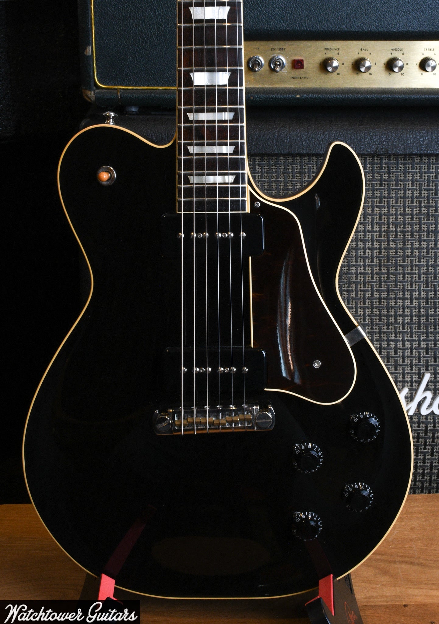 2011 Gustavsson Bluesmaster Custom Black P-90's