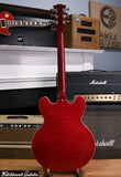 2001 Gibson ES-335 Dot Figured One Piece Top Cherry Red