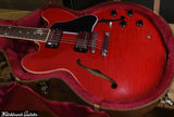 2001 Gibson ES-335 Dot Figured One Piece Top Cherry Red