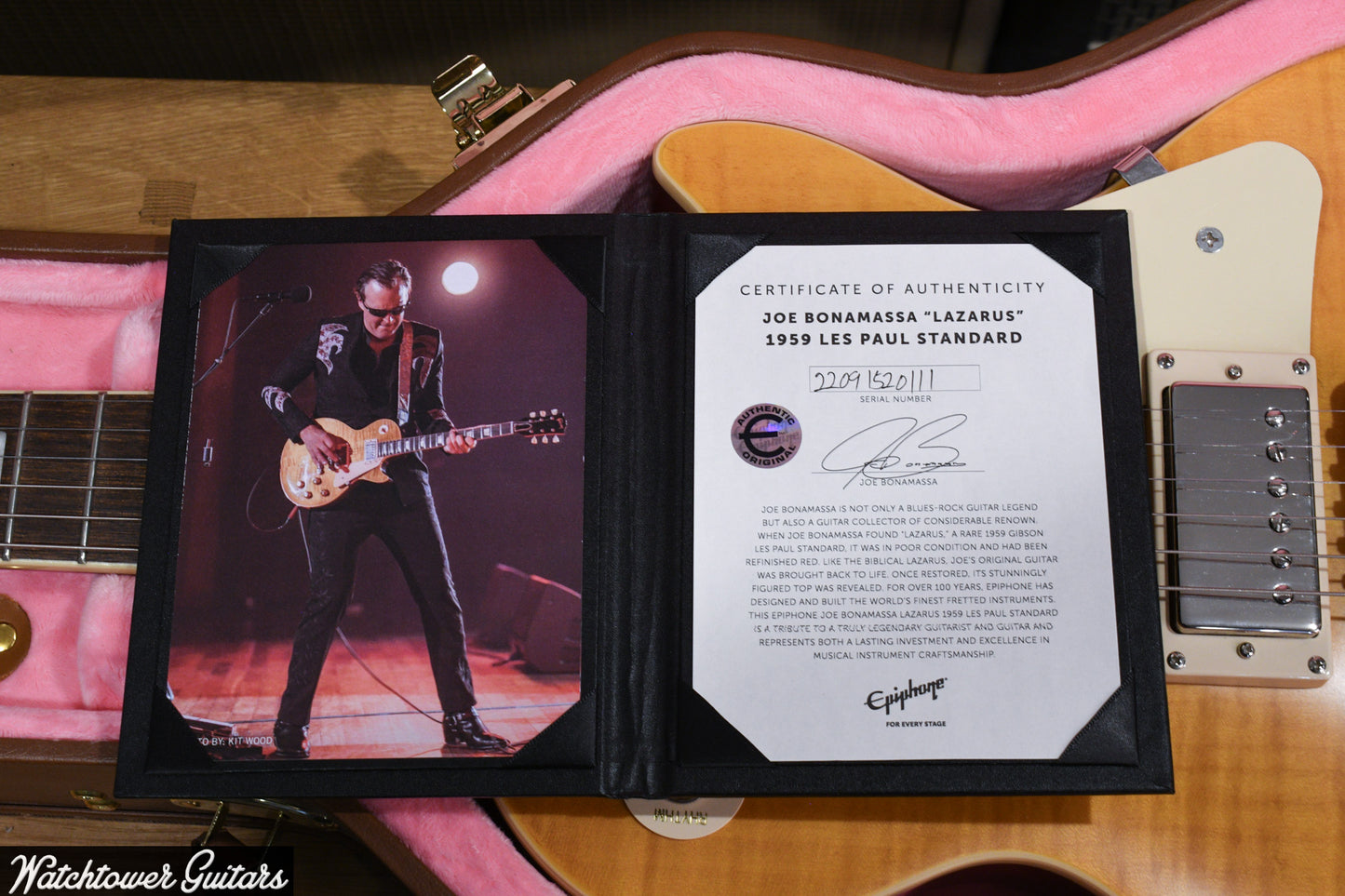 2022 Epiphone Ltd Edition Joe Bonamassa 1959 "Lazarus" Les Paul Standard