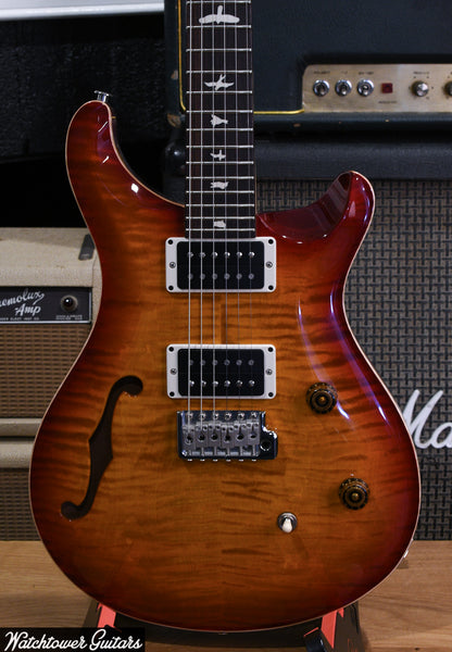 2021 Paul Reed Smith PRS CE 24 Semi Hollow Dark Cherryburst