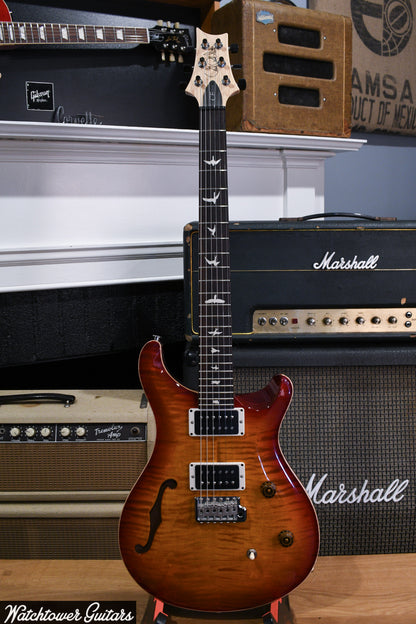 2021 Paul Reed Smith PRS CE 24 Semi Hollow Dark Cherryburst