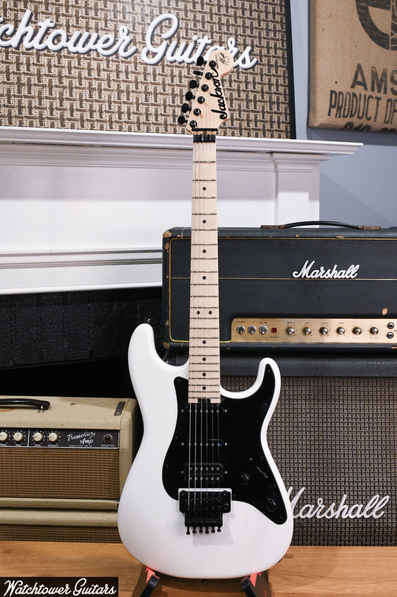 2022 Jackson Custom Shop USA Adrian Smith Signature San Dimas Snow White