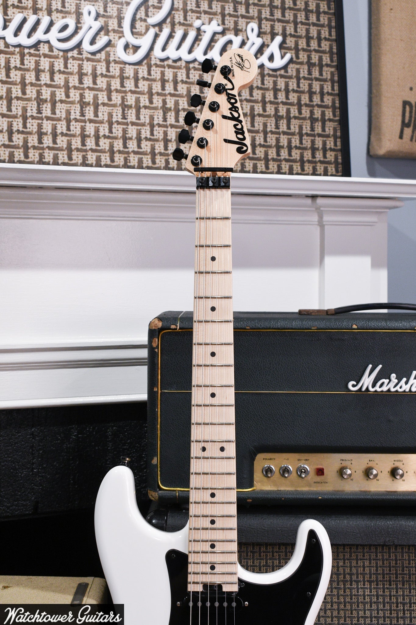 2022 Jackson Custom Shop USA Adrian Smith Signature San Dimas Snow White