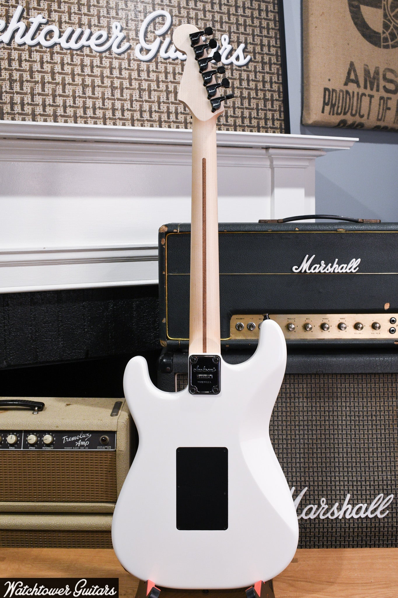 2022 Jackson Custom Shop USA Adrian Smith Signature San Dimas Snow White