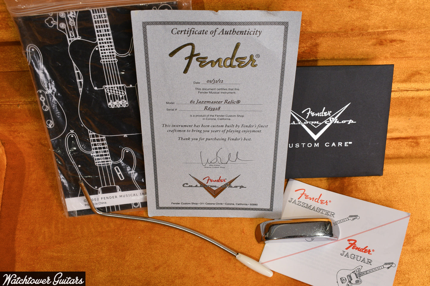 2012 Fender Custom Shop Jazzmaster Relic Fiesta Red