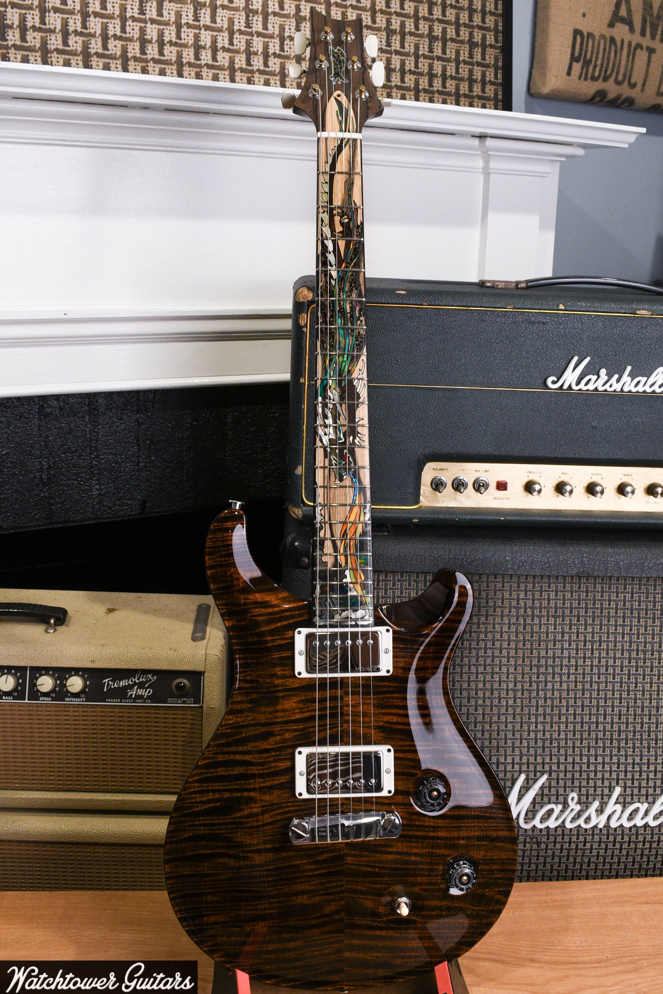 Paul Reed Smith PRS Private Stock 40th Anniversary Dragon Chestnut