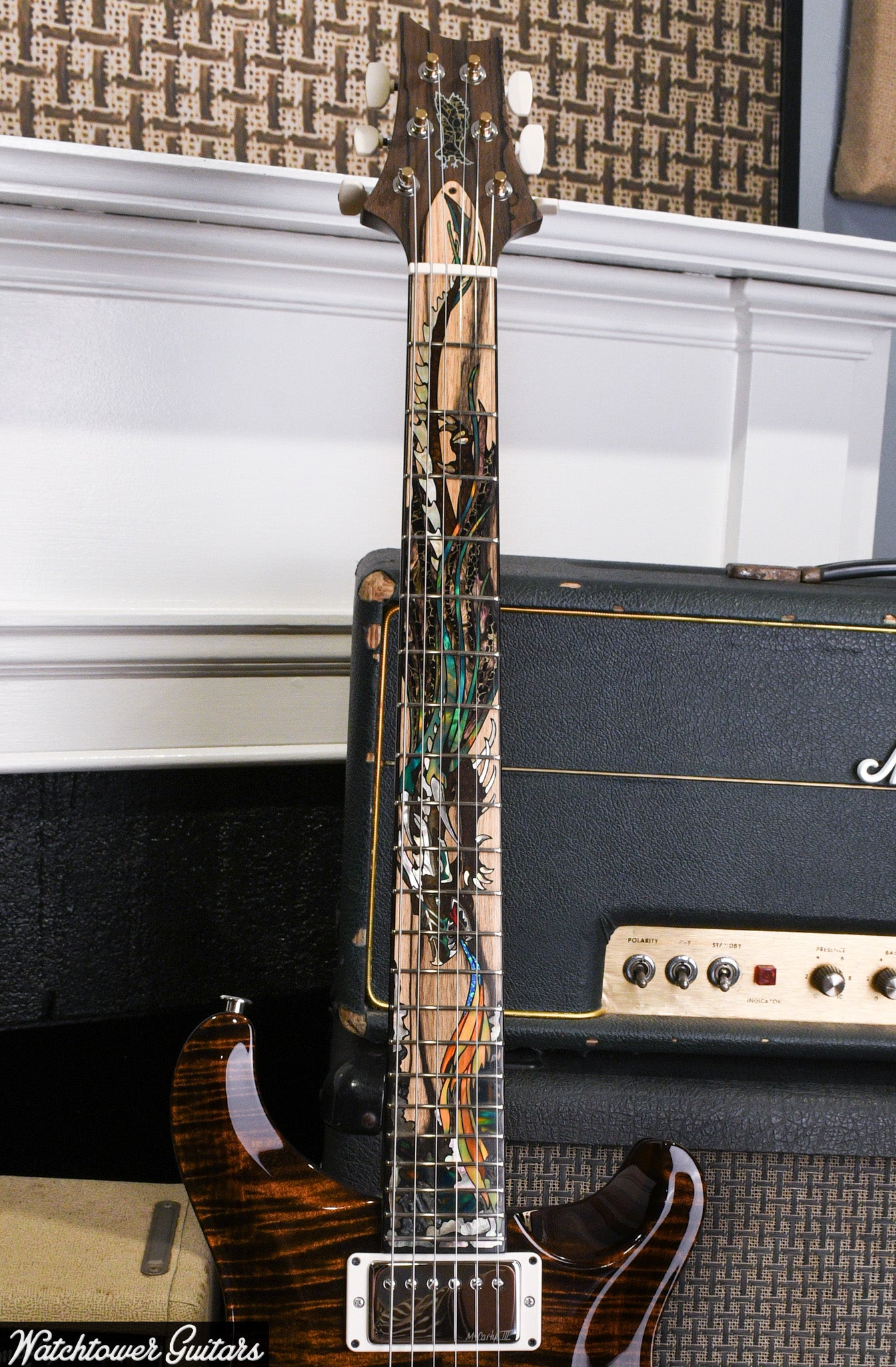 Paul Reed Smith PRS Private Stock 40th Anniversary Dragon Chestnut