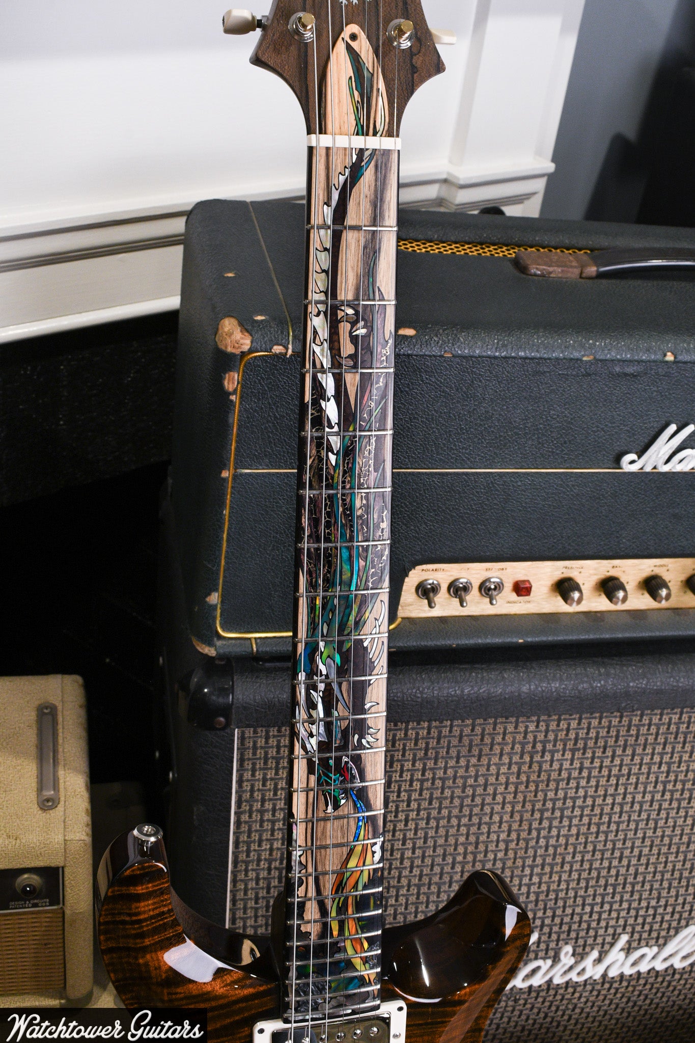 Paul Reed Smith PRS Private Stock 40th Anniversary Dragon Chestnut