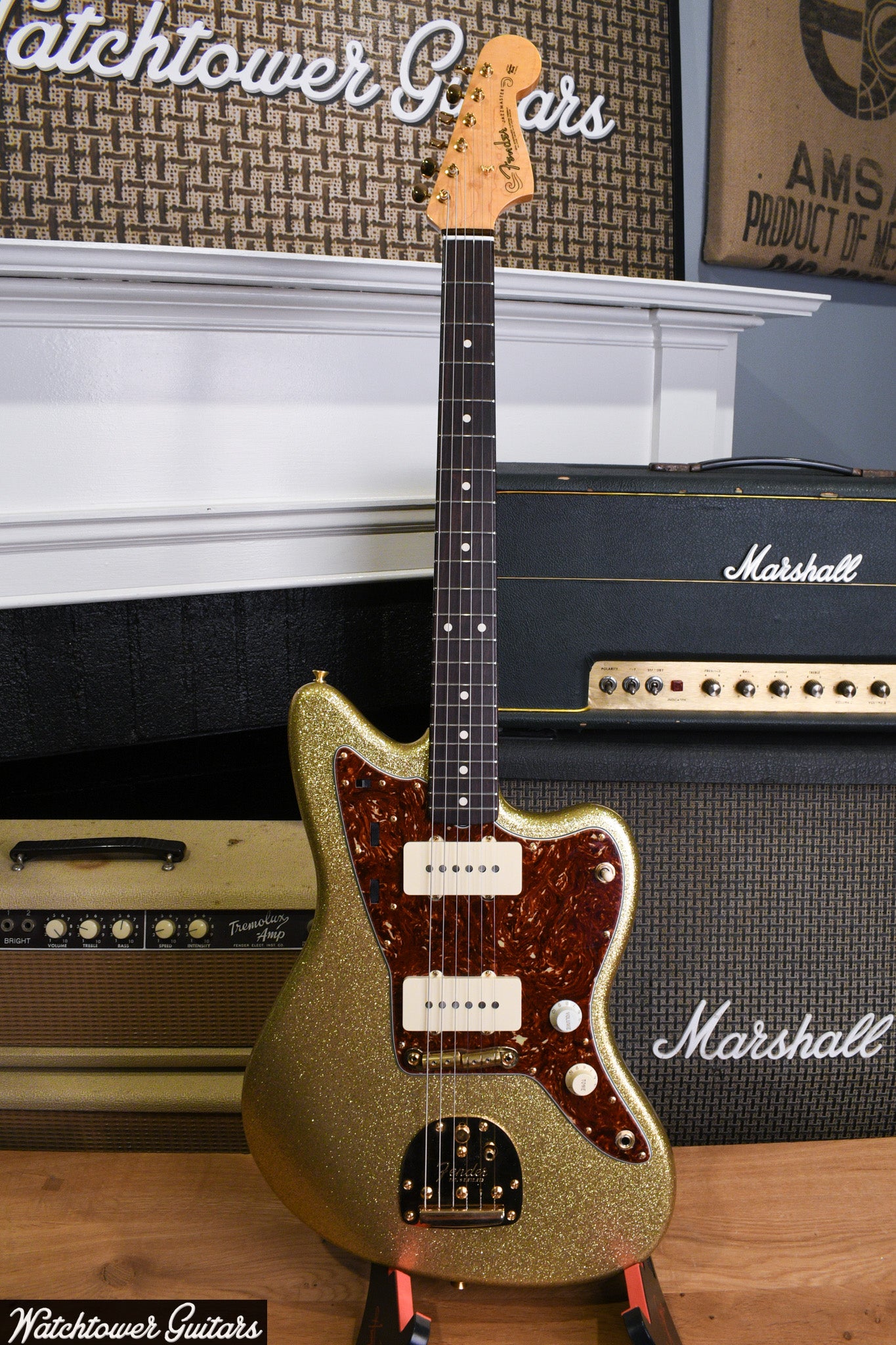 2022 Fender '62 Jazzmaster Wildwood 10 Custom Shop Gold Sparkle