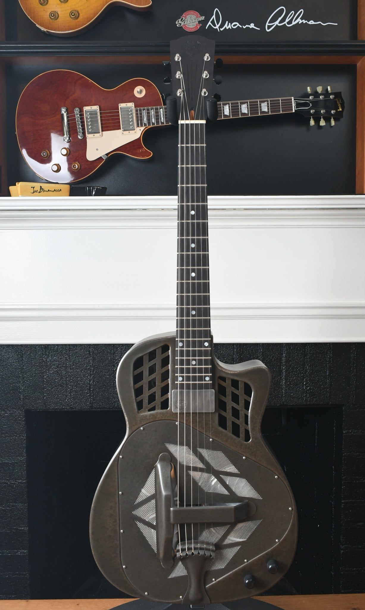 2022 National T-14 Tricone Cutaway Weathered Steel Sublime Pickup