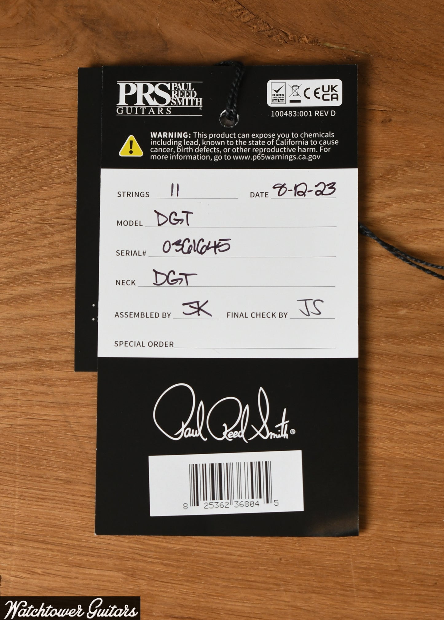 Paul Reed Smith PRS DGT Signature *Custom Color* Aquamarine