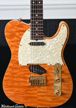 1995 Tom Anderson Hollow T Classic Contoured Translucent Amber