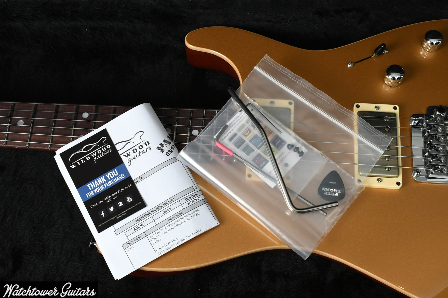 2023 Suhr Pete Thorn Signature Vintage Gold