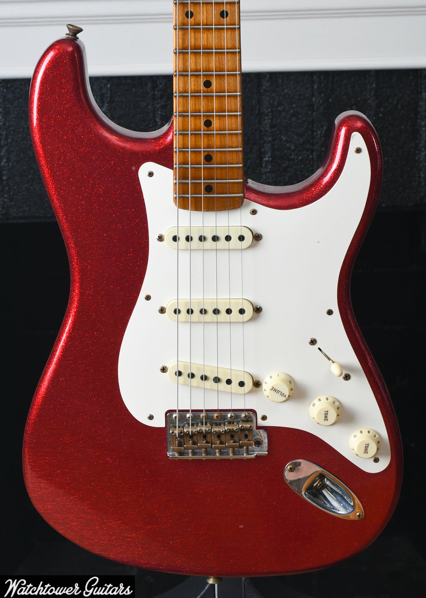 2021 Fender Custom Shop Wildwood 10 1957 Ultra Light Stratocaster Journeyman Relic Red Sparkle