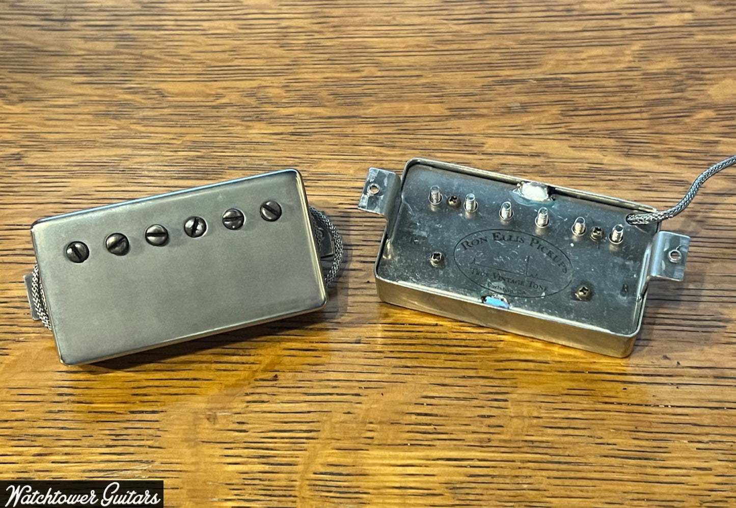 Ron Ellis 50's LRP "Patent Applied For" Humbucker Pair - Aged Nickel Covers