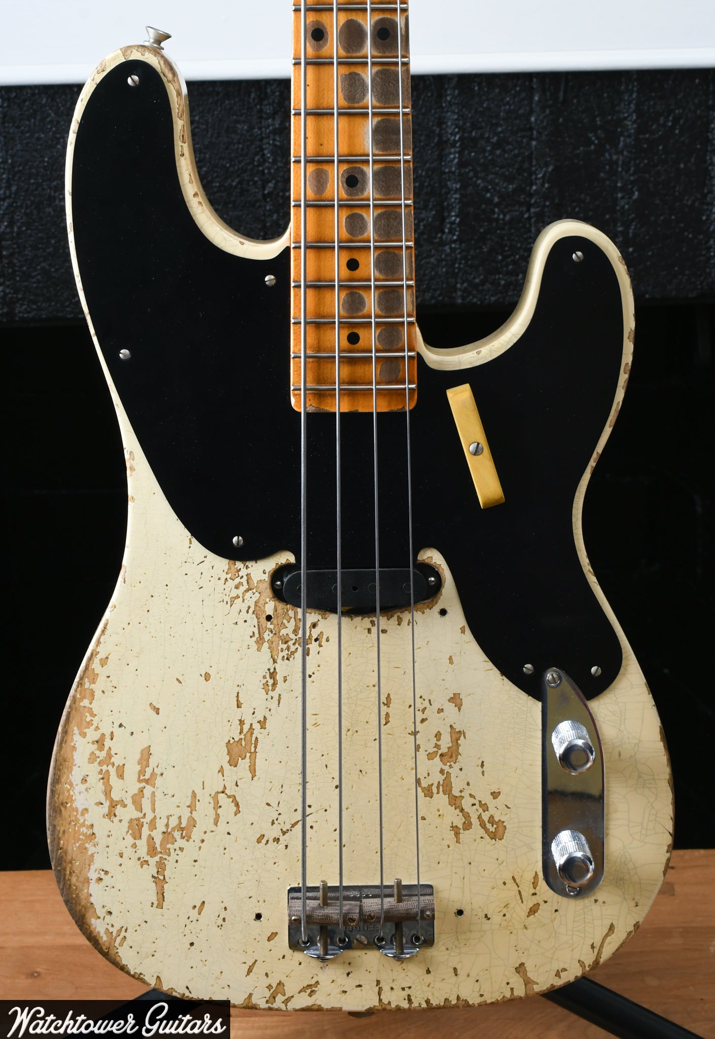 2023 Fender Custom Shop '51 Precision Bass Heavy Relic Aged Vintage White