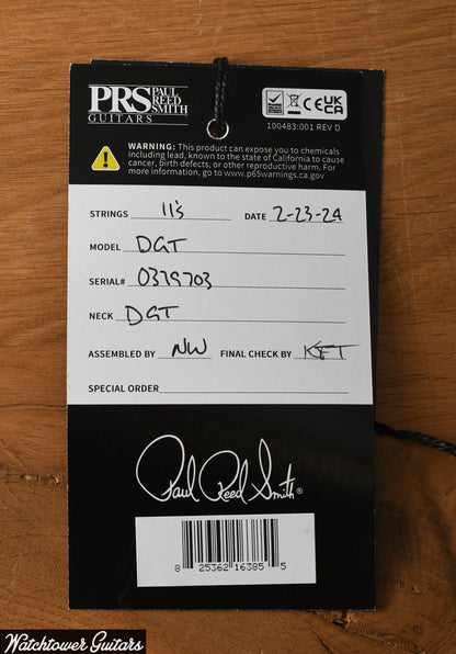 Paul Reed Smith PRS DGT Signature McCarty Tobacco Burst