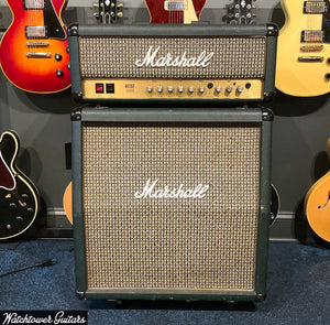 1980's Marshall Artist 3203 30w Head and Cab Green Tolex