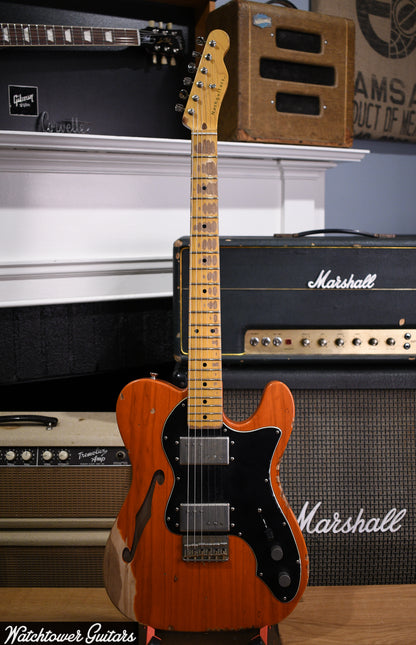 2021 Nash Telecaster T-72 Thinline Trans Orange Lollar Pickups