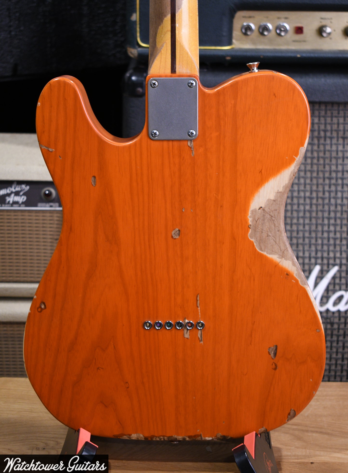 2021 Nash Telecaster T-72 Thinline Trans Orange Lollar Pickups