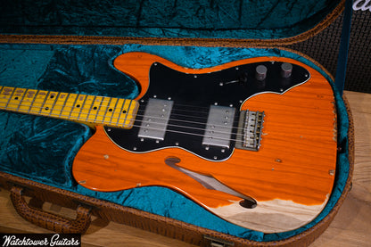 2021 Nash Telecaster T-72 Thinline Trans Orange Lollar Pickups
