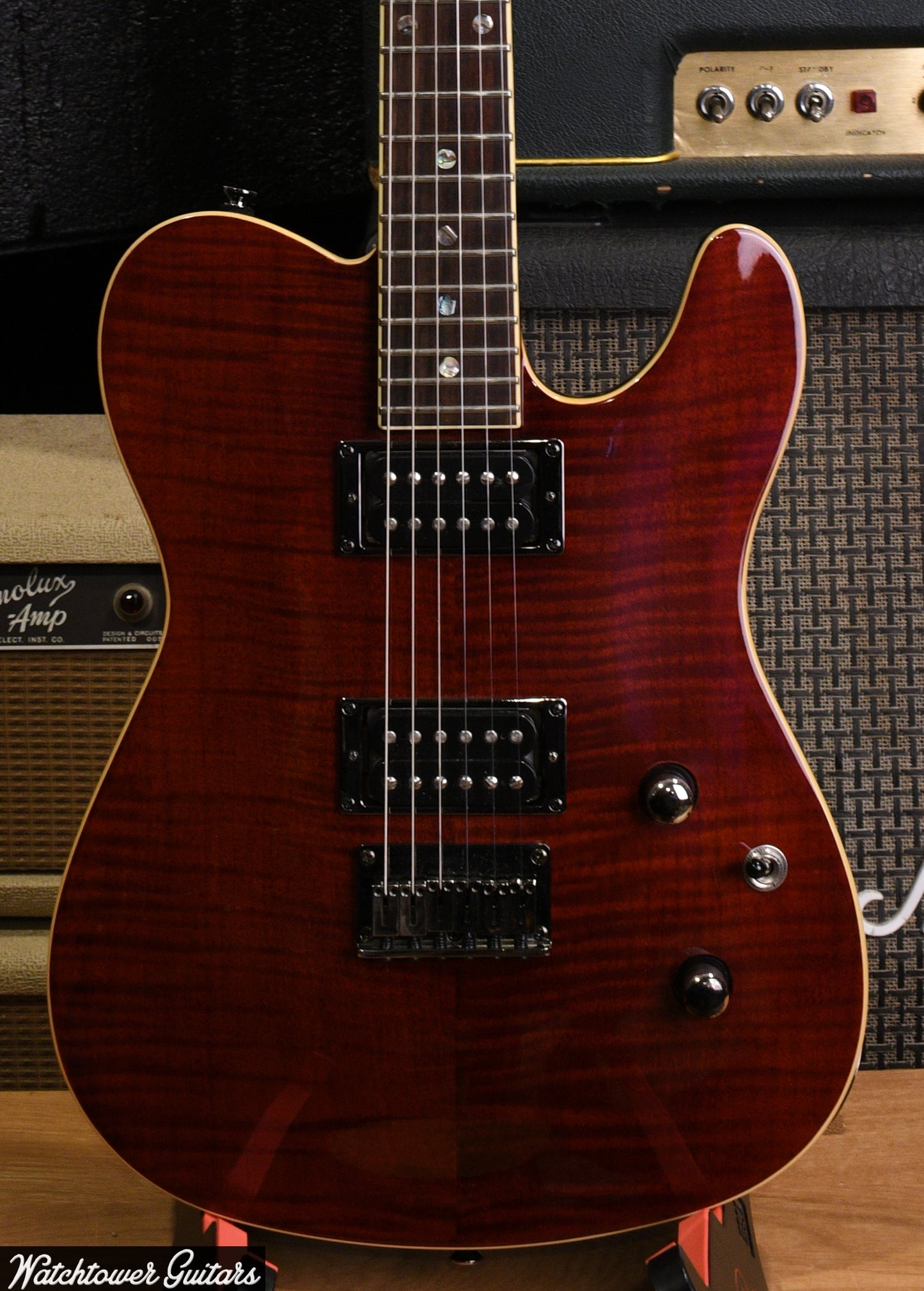 2003 Fender Custom Telecaster FMT Crimson Red Transparent