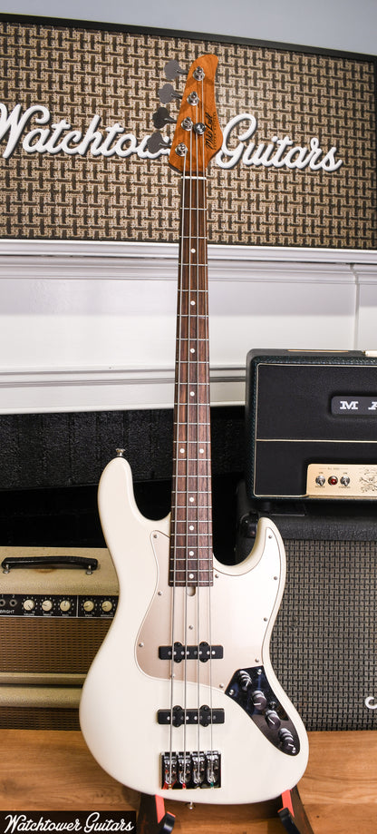 2022 Mike Lull Jazz Bass M4V Custom White