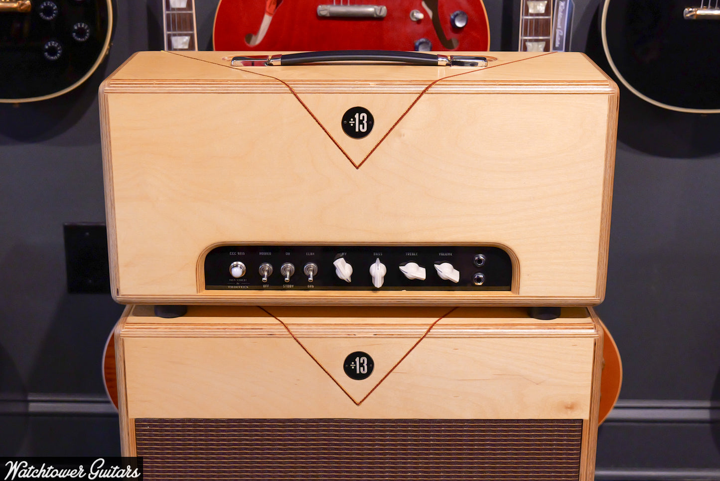 Divided by 13 CCC 9/15 Head & 1x12F Cabinet Natural Wood with Amber Shellac