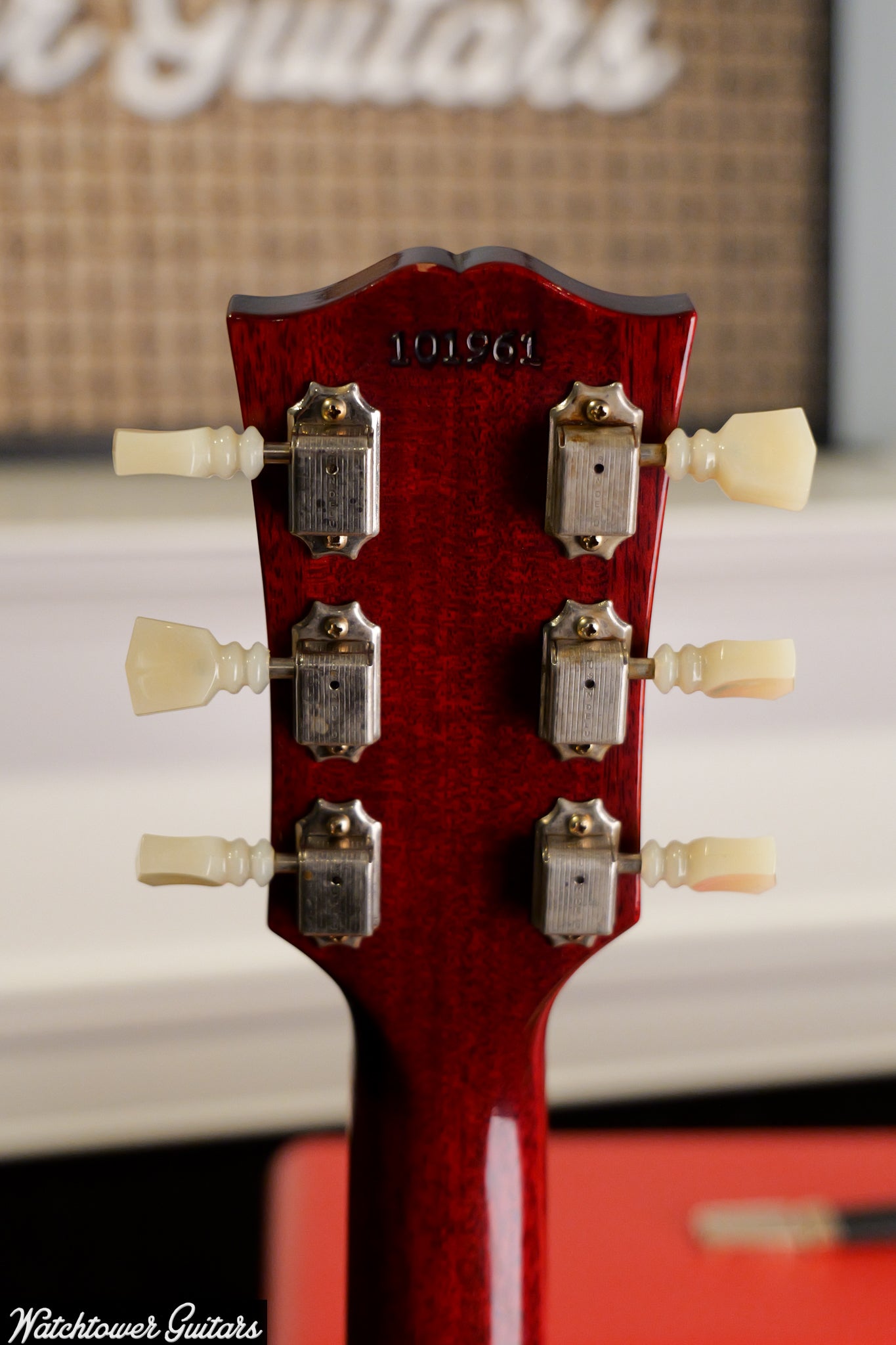 2021 Gibson 60th Anniversary 1961 SG Standard Sideways Vibrola Cherry