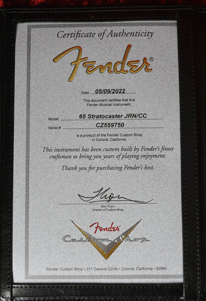 2022 Fender Custom Shop '65 Stratocaster Journeyman Relic Charcoal Frost Metallic