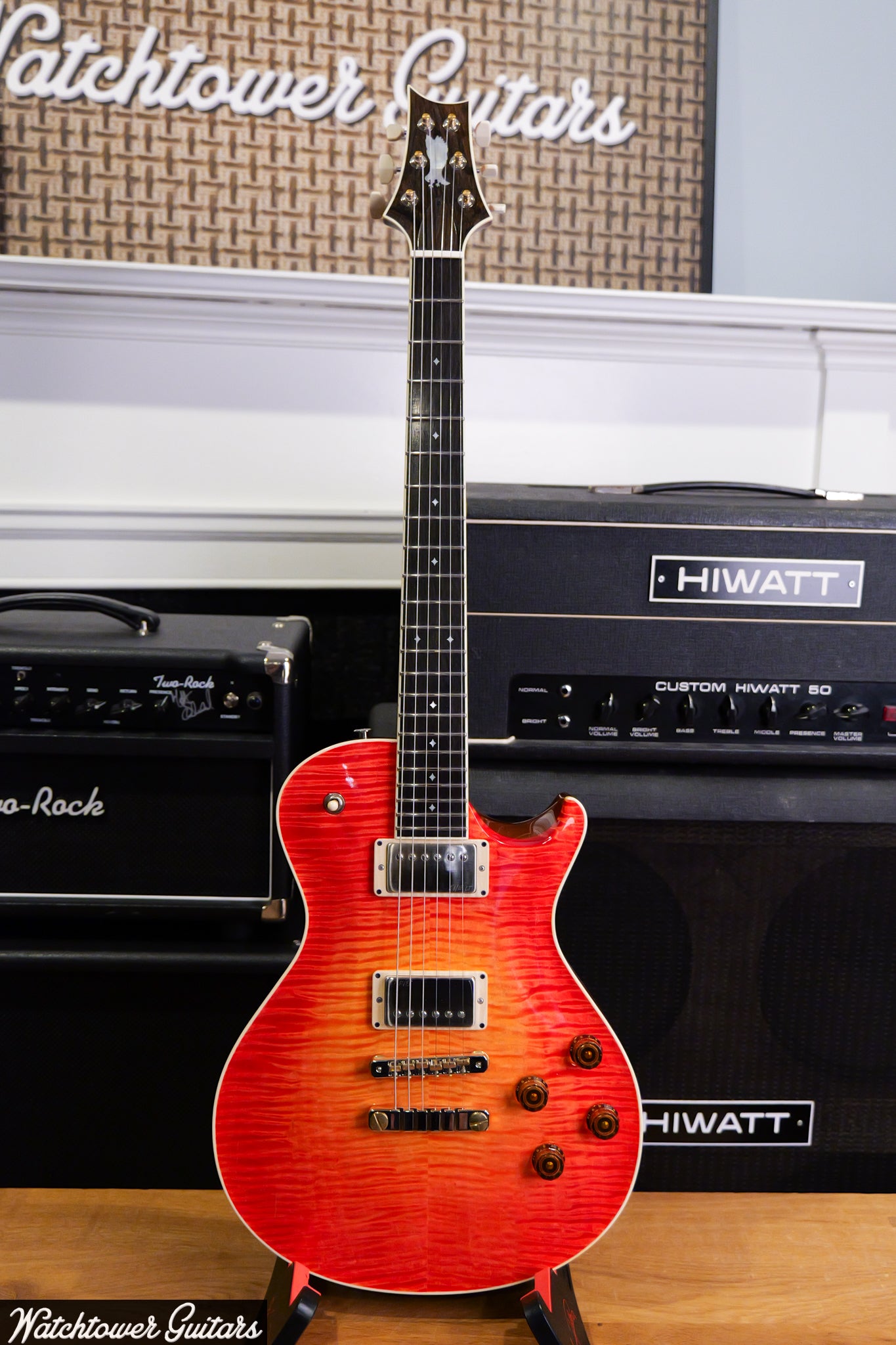 Paul Reed Smith PRS Private Stock Watchtower Run 594 Singlecut Blood Orange Glow