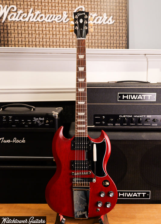 2023 Gibson SG Standard '61 Faded Maestro Vibrola Vintage Cherry