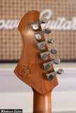 2024 Novo Guitars Serus P2 Gold Foil Pickups Ice Blue Metallic