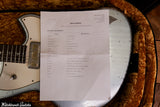 2024 Novo Guitars Serus P2 Gold Foil Pickups Ice Blue Metallic