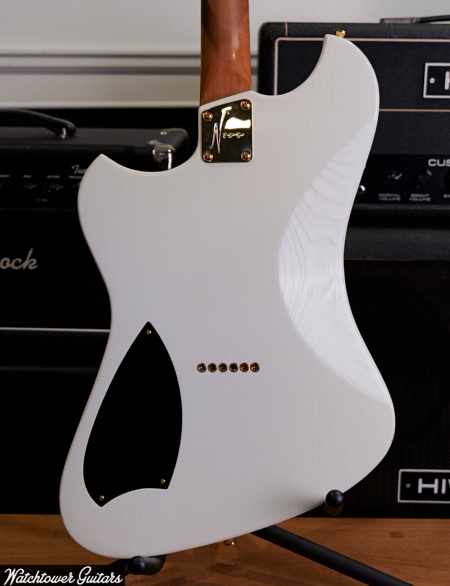 2024 Novo Voltur V2 Gold Hardware w/ Fralin Firebird & HB Olympic White