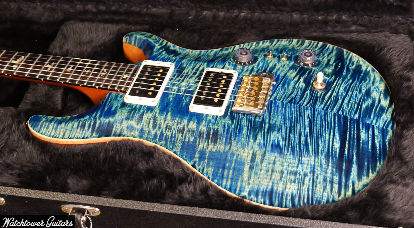2021 Paul Reed Smith PRS Custom 24 35th Anniversary River Blue 10 Top