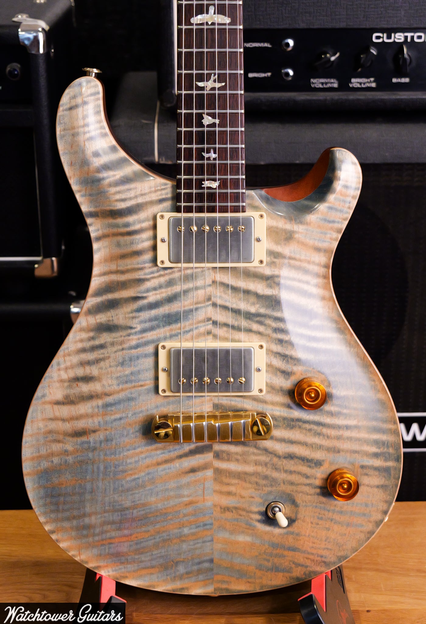 2006 PRS Modern Eagle Faded Blue Jean Brazilian Rosewood Neck Ron Ellis Pickups